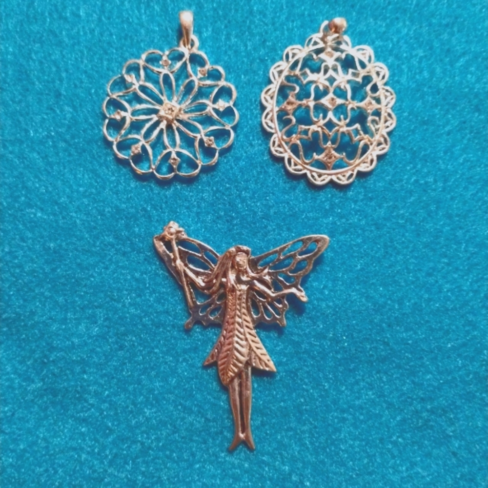 Three Jewelry Making Pendants